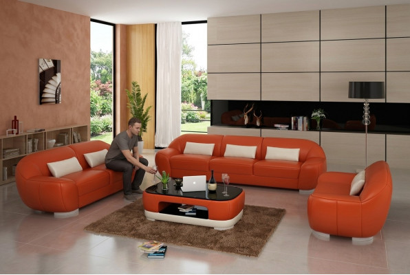 Liederdivan Couch Wunlandschaft Eckdivan Eck Garnitur Sofa Modern Design
