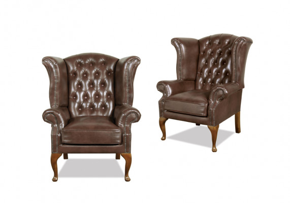 Chesterfield Ouschteraarmstull Kinnigin Sessel Antik Look Canapé Polster Fernseesessel Neiméi Miwwelen