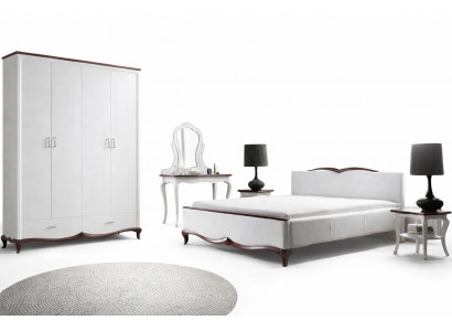 Duebelbett Chesterbett Bett Better Polster Textil Klassesch Holz Schlofzëmmer Nei