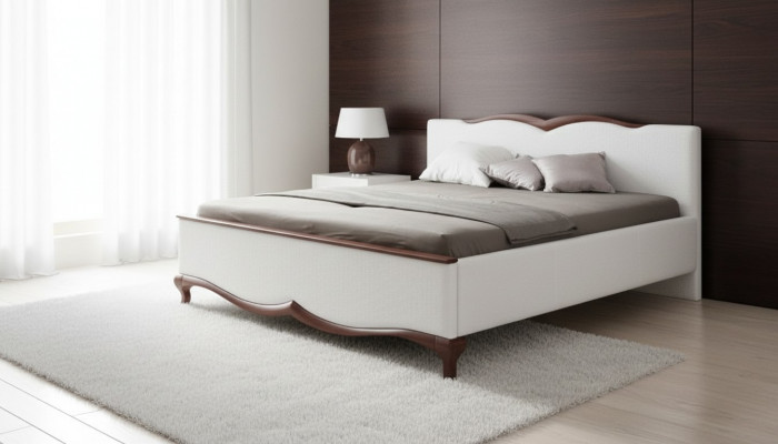 Chesterfield Bett Textil Stoff Better Koppel Koppel Duebelbett Polster Schlofzëmmer