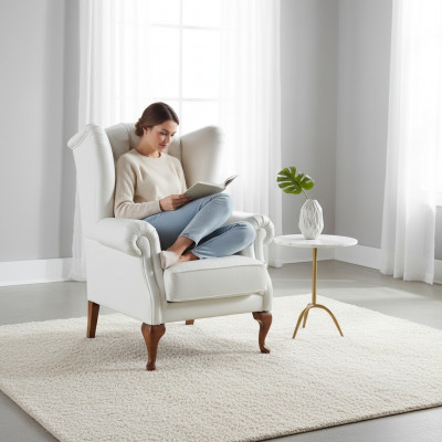 Chesterfield Vollleder Klassesche Fernseh-Ohrensessel CL-FOTEL