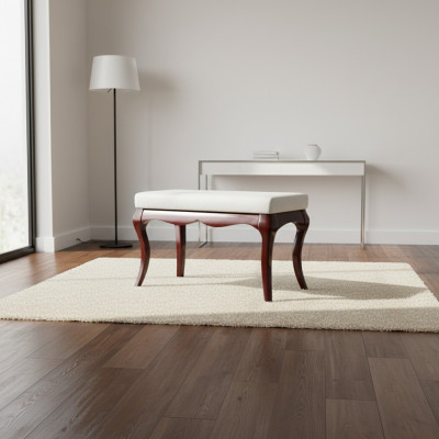 Hocker Bank Original Mailand Textil Echt Handaarbecht Massivholz Vollholz MI-Bank