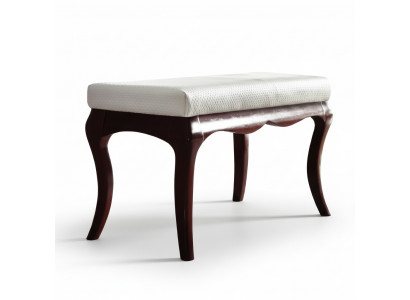 Hocker Bank Original Mailand Textil Echt Handaarbecht Massivholz Vollholz MI-Bank