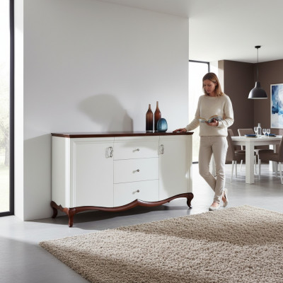 XXL Designer Kommode Massivholz Kommodë Schaf Grouss Nei Kommodëschaf MIK3sz