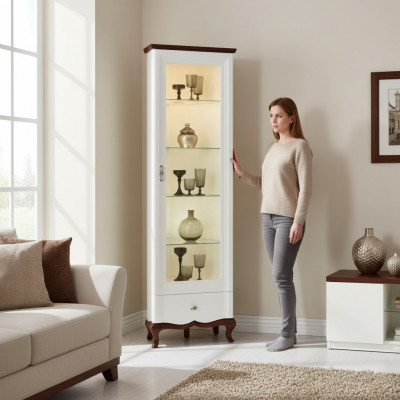 Massivholz Echt Holz Handaarbecht Klassesch Vitrine Vitrine Schaf Vitrine MIWN