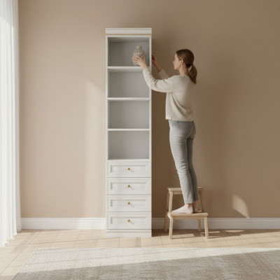 Element Modell V1D-13 fir Walk-in Kleederschaf Italienesch Miwwelen