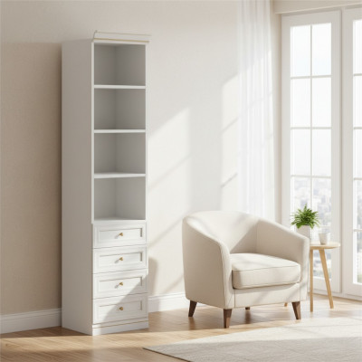Element Modell V1D-13 fir Walk-in Kleederschaf Italienesch Miwwelen