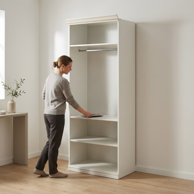 Element Modell V2D-17 fir begehbare Kleederschaf Kleederschaf Italienesch Miwwelen