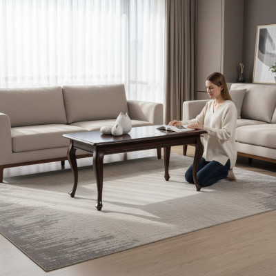 Holz-Dësch, Dësch, Couchtisch, Dëscher, Massivholz, Massiivholz, Säitendësch Modell V-7