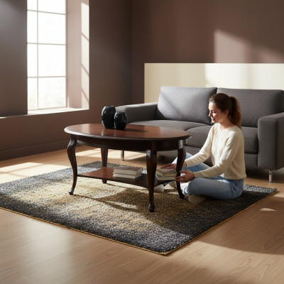 Klassesche Couchdësch aus Massivholz Couchdësch Dësch Dëscher Nei - Modell V-6