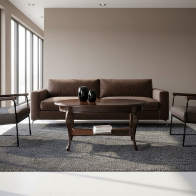 Klassesche Couchdësch aus Massivholz Couchdësch Dësch Dëscher Nei - Modell V-6
