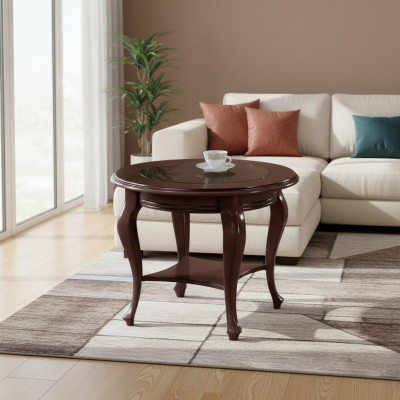 RONDTISCH Dësch Couchtisch Dëscher Vollholz Massivholz Klengt Dësch Nei V-5A