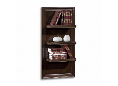 XXL Wunnzëmmer Bibliothéik Massiv Holz 131cm Regal Regaler CD DVD Bicher