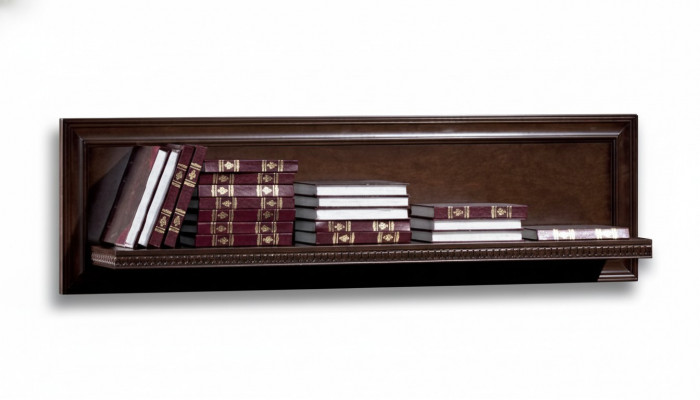 Wunnzëmmer XXL Bucheregal Massiv Holz 131cm Oflaach Regal Regaler- Modell V-P1