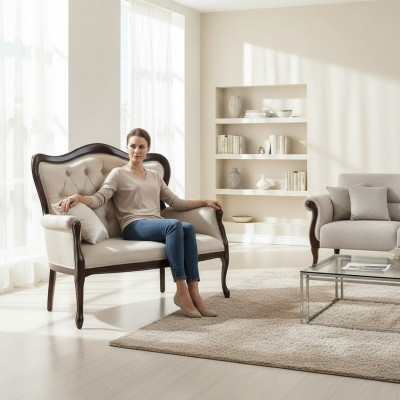 Chippendale Sofa Couch Këssenbank Bank Sëtzbank 3er Bank Sofa Couch Modell W-2