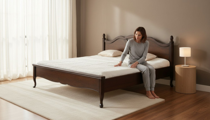Klassesch Bett Duebelbett Better Lieder Textil Echt Antik Stil Holz
