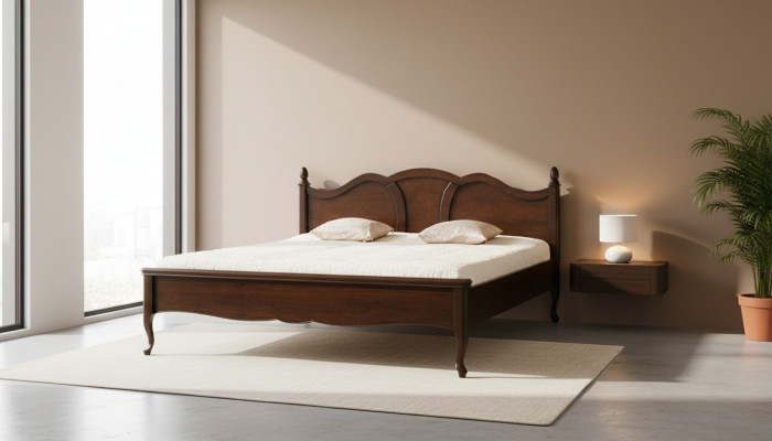 Klassesch Bett Duebelbett Better Lieder Textil Echt Antik Stil Holz