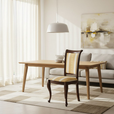 Klassesch Still Stull Iesszëmmerstull Kinnekslehnstull Holz - Model W-03