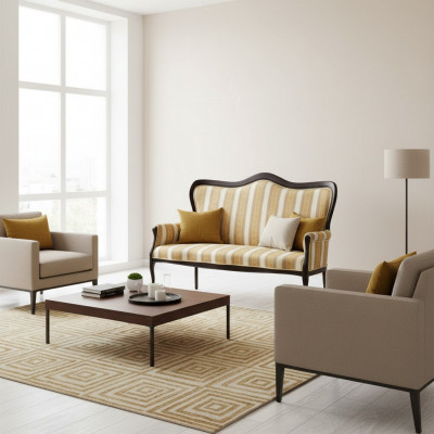 Klassescht Sofa Italienesch Miwwelen Chesterfield Sofae Canapé Garnitur W-Sofa2
