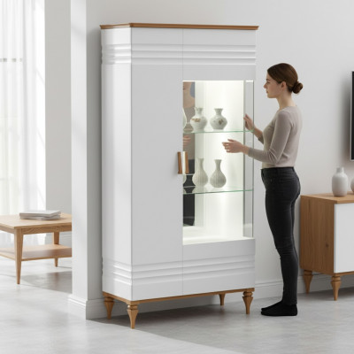 Klassesch Vitrinn Kommoden Vitrinnen Vitrinenschaf Schaf Glasschaf TO-W2