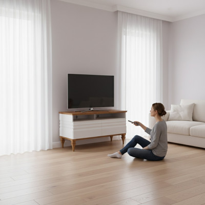 TV Lowboard Board Schaf Fernsehstëmmel Ënnerschaf RTV Kommode Kommoden TO-RTVM