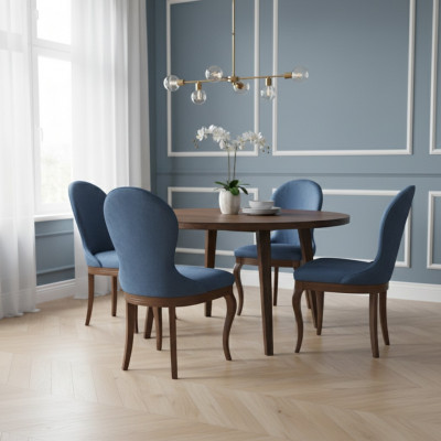 Klassesch Still Stull Vintage Iesszëmmerstull Biedermeier Royal Design TO-U3