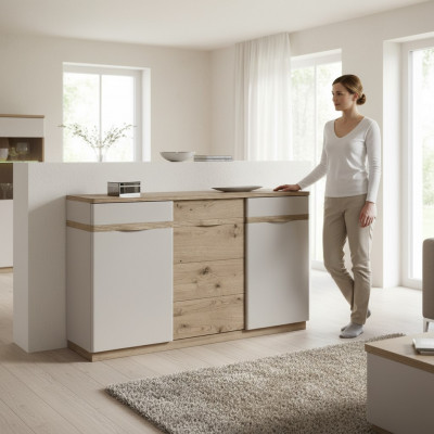 Klassesch Kommode Vitrin Kommoden Vitrinen Kommodenschaf Schaf Como CM-K3