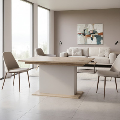 Grousse Dësch Iessdësch Holzdësch Konferenzdësch Ausziehbar 200cm Modell CM-S1