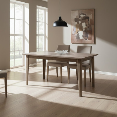 Groussen Dësch Iessdësch Holz-Dësch Konferenzdësch 150 x 90cm Auszéiubar 200cm CM-S2