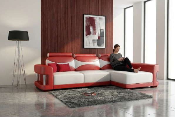 Eckcouch Eckcouch Garnitur Canapé Polster Lieder Wunnlandschaft Chaise Lounge Wiss