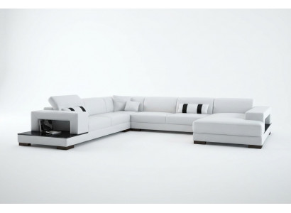 Wunnlandschaft Couch Polster Eck Garnitur Designer Ledersofa Grouss Sofa Neit