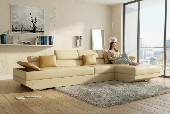 Wunnlandschaft Polster Eck Eck-Sofa Couch Garnitur Landschaft Lieder - 2719C Nei