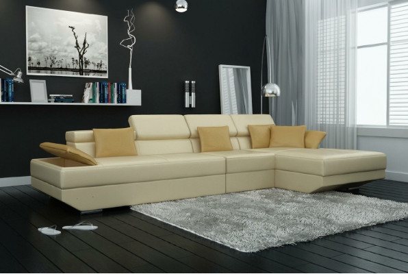 Wunnlandschaft Polster Eck Eck-Sofa Couch Garnitur Landschaft Lieder - 2719C Nei