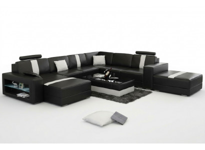 Liederdivan Eckdivan Divan Couch Design Sëtz Polster Garnitur Wunnlandschaft
