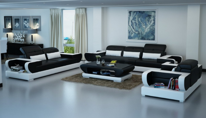 Sofagarnitur Couch Polster Lieder Sëtz Garnitur 3+2+1 Set Moderne Sofa Detmold