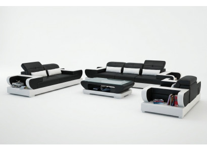 Sofagarnitur Couch Polster Lieder Sëtz Garnitur 3+2+1 Set Moderne Sofa Detmold