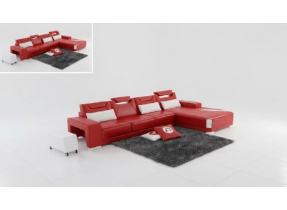 Steewunnzëmmer Polster Eck Eck-Sofa Canapé Garnitur Landschaft Lieder PH739B Nei
