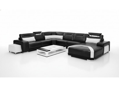 Eckcouch Polstersesellandschaft Canapé Sofa Wunnlandschaft U-Form Sëtz Eck PH739C