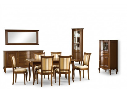 Klassesch Iesszëmmer Set Kommode Dësch Still Vitrin Wunnzëmmer Set Italien Neit