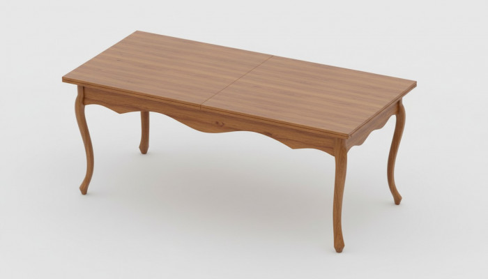 Holzbord Holz Handaarbecht Klassesch Dëscher Dësch Iessdësch - Modell PR-2