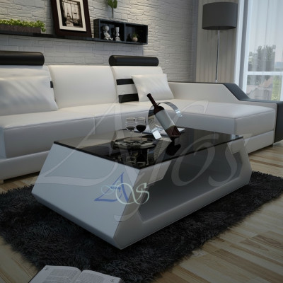 Designer Couchdësch Polster Dësch Lieder Glas Moderne Dësch (Hamburg)