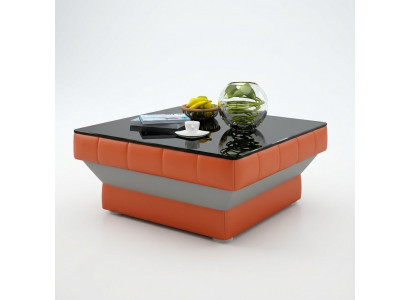 Designer Couchtisch Polster Dësch Lieder Glas Modern Dëscher #8009