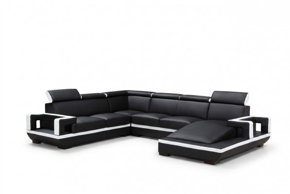 Wunnlandschaft Canapé Polster Eck Garnitur Designer Ledersofa Grousst Canapé Nei 5102