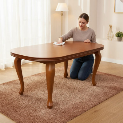 Dësch Iessdësch Holzdësch XXL Konferenzdësch S13 90X160cm Auszéibar