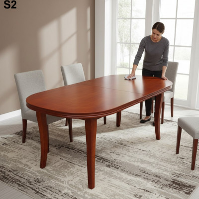 Dësch Iessdësch Holz Dësch XXL Konferenzdësch 100X250cm Auszéiibar 250X350cm