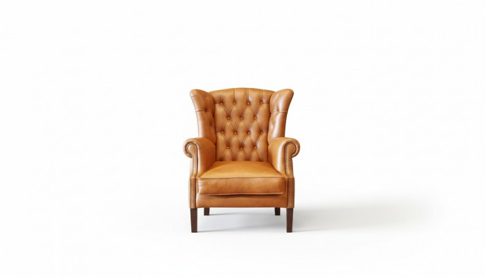 Chesterfield Ouerensessel Sessel Polster Fernseh Büro Canapé 100% Echt Lieder