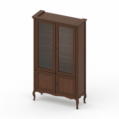 Schaf Klassesch Vitrin Vitrineschaf Massivholz Echtholz - Modell PR-W2