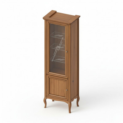 Schaf Echt Holz Massivholz Klassesch Vitrine Vitrinenschaf-Modell PR-W 1-2