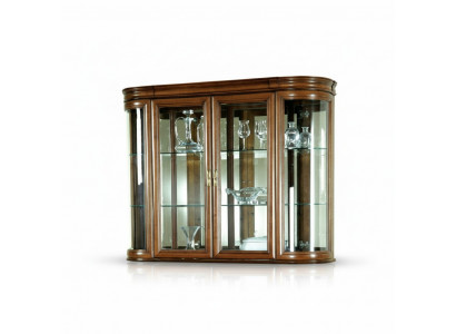 Massivholz Vitrine Hängevitrine Wandvitrine Klassesche Designer Spigel - Z-W3