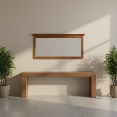 Klassesche Grousse Spigel Wandspigel Echt Holz Kader Hängespigel Model N-L1